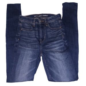 American Eagle Super Stretch Skinny Jeans, Dark-Wash, Size 0, NWOT